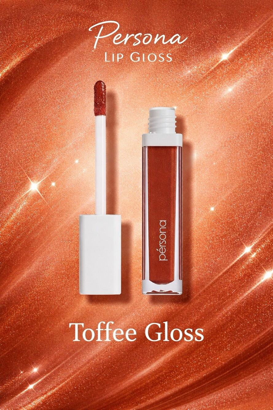 Persona Season One Lip Gloss Shade Toffee Gloss Vegan Gluten Free 6ml